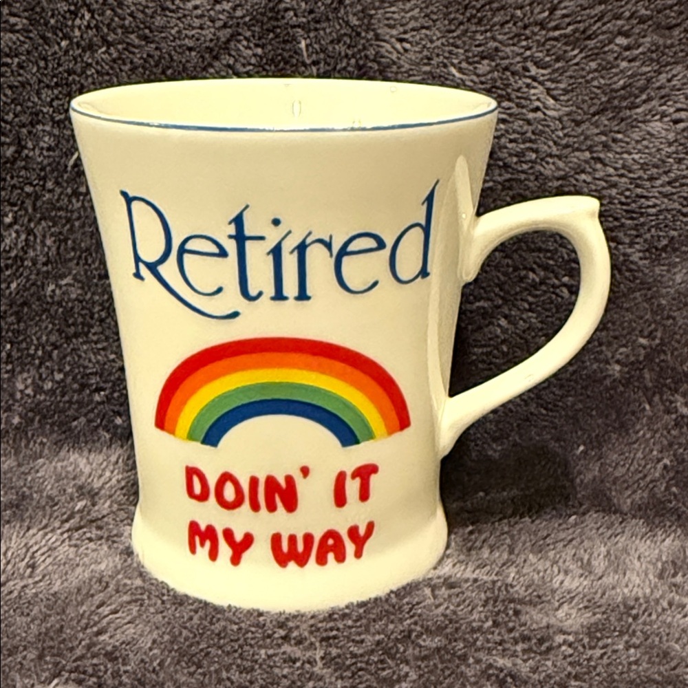 Retired - Doin’ It My Way Rainbow Mug … Vintage!  Made in Japan.  🌈